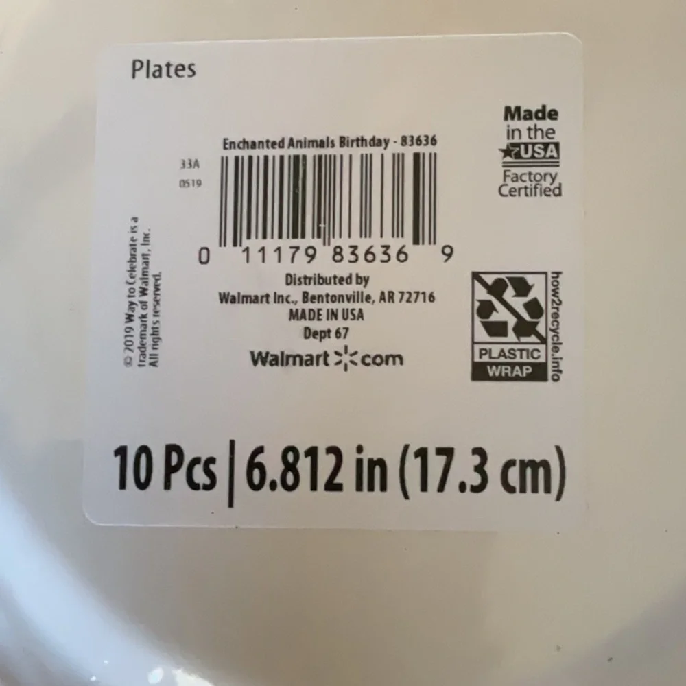 Unicorn Party Plates - Teal and White